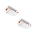 thumbnail image 1 of Baohd 2pcs Hanging Basket Sundries Organizer Easy Installation Space Saving Detachable Bedside Plastic Storage Basket PP orange, 1 of 6
