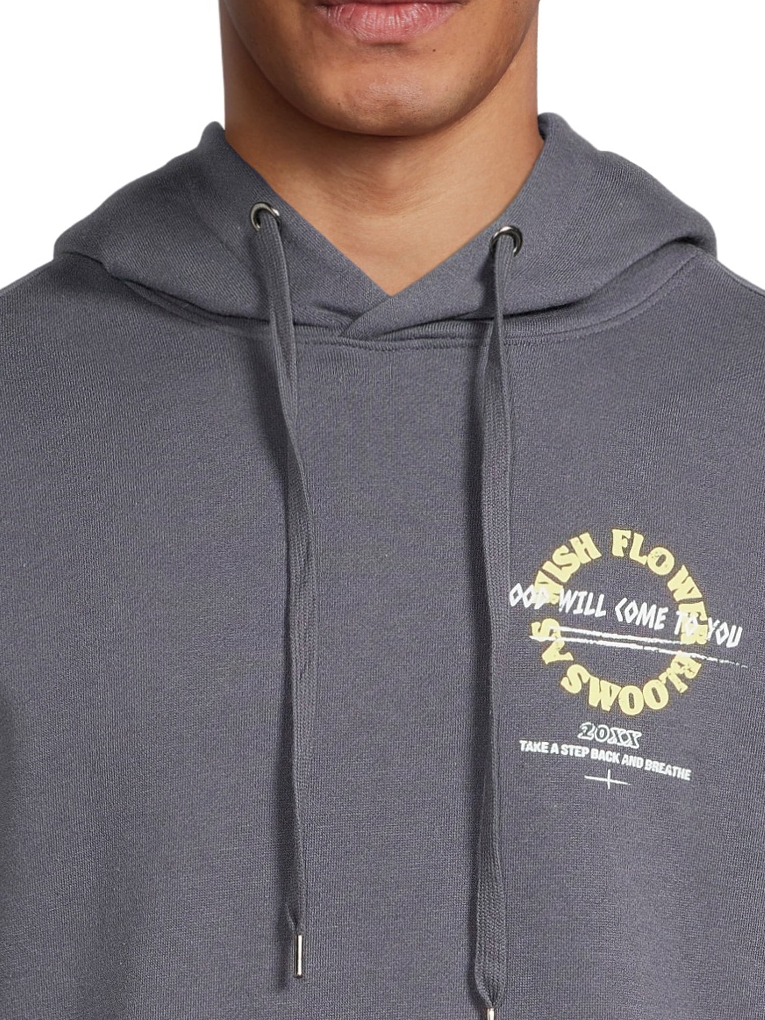 No Boundaries Men's & Young Men's Graphic Print Hoodie, up to size 3XL