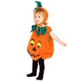 thumbnail image 4 of Baby Fluffy Pumpkin Romper Dress Style Hooded Outfit with 3D Face for Toddler Halloween, 18-24 Months, 4 of 5