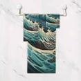 thumbnail image 5 of Coolnut Colorful Waves Towels 3 Pack Bath Towels for Bathroom Set Soft Cotton Highly Absorbent Lightweight & Quickdry Towel Set 1 Bath Towel,1 Hand Towel,1 Washclothe Wash cloth, 5 of 6