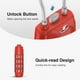 thumbnail image 4 of Puroma 2 Pack TSA Approved Luggage Lock, 4 Digit Combination Travel Locks Resettable Code Lock with Zinc Alloy Body for Suitcase, Toolbox, Backpack, Bag, Gym Locker (Red), 4 of 7