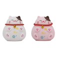 thumbnail image 2 of Lucky Cat Night Light USB Rechargeable Bedside Lamp Fortune Cat Sleep Light Ambient Reading Lamp with 3 LED Lighting Colors Touch Sensor Voice Control for Bedroom Living Room, 2 of 9