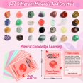 thumbnail image 3 of Regalos para el día de San Valentín JELMOK, 28 juegos de tarjetas con piedras preciosas naturales, 3 of 6