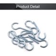 thumbnail image 4 of 10PCS 2.2" Eye Screw Self-Tapping Screws Blue Zinc Plated Screw-in Ceiling Hooks Hanging Hooks Mug Hooks Plant Hooks Open End Eye Bolt Hooks for Home, Office and Workplace, 4 of 5