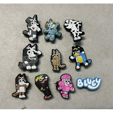 BLUEY SHOE CHARMS LOT OF 10
