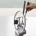 thumbnail image 2 of Zootealy Kitchen Rack Pot Lid Rack Kitchen Rack Stand with Drip Tray Spoon Rack Multifunctional Pot Lid Rests Kitchen Tools, 2 of 8