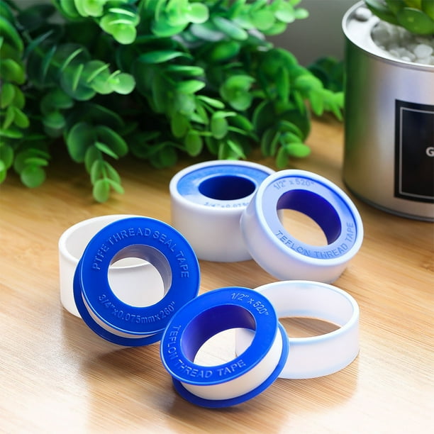 Teflon Plomberie PTFE Ruban étanchéité, Industrial Ruban De Marquage, Téflon De Plomberie Joint Rubans, 12mm X Plinthe Souple Autoadhésive