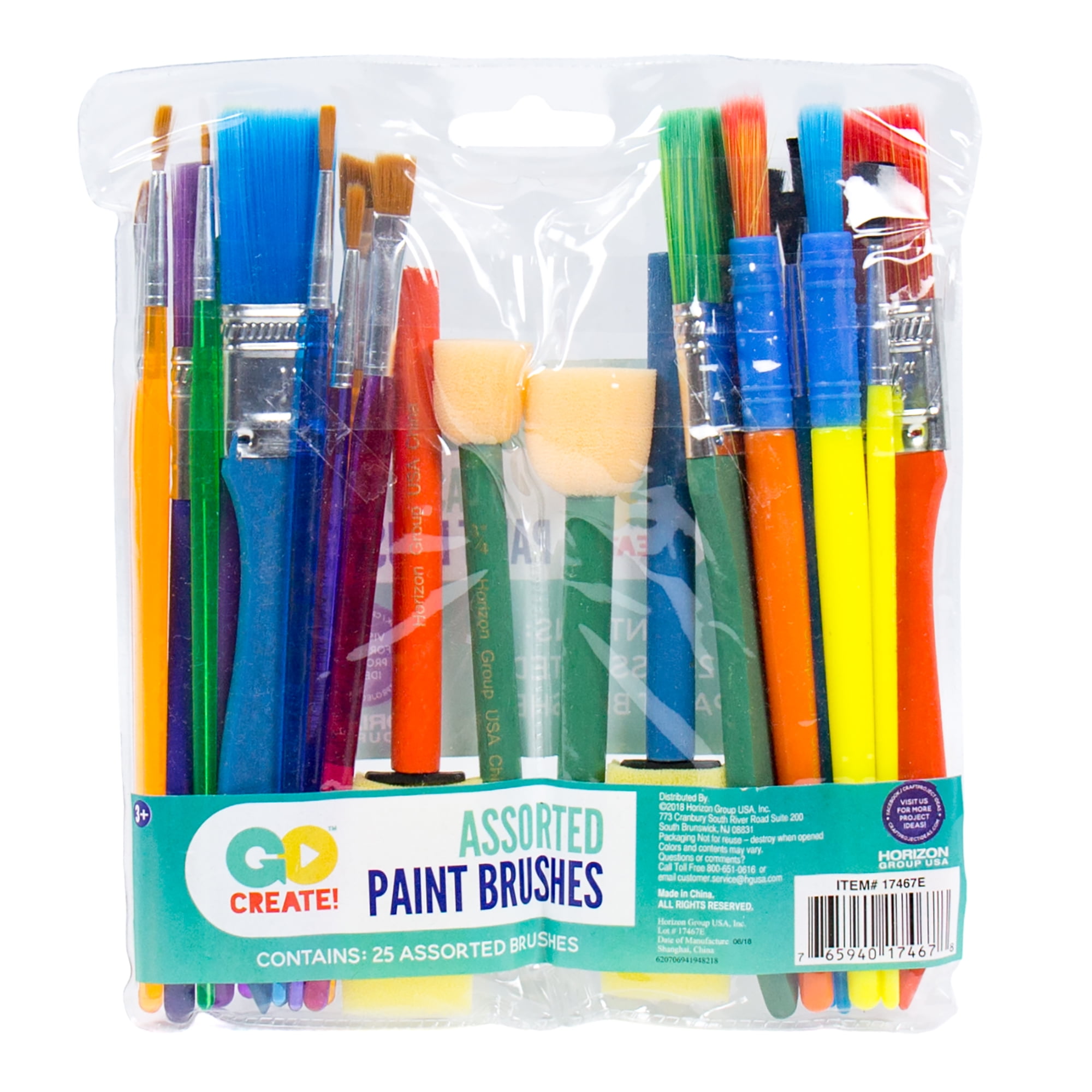 Kids Paint Brushes and Dabbers Assorted 25 Pack - Gompels - Care & Nursery  Supply Specialists