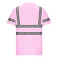 thumbnail image 3 of purcolt High Visibility Shirts for Men Hi Vis Reflective Safety Construction Shirts Short Sleeve Collared Work Shirts with Reflective Strips and Pocket, 3 of 4