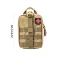 thumbnail image 3 of Botiquines de primeros auxilios Bolsa médica de tela Oxford Paquete de cintura Bolsa de herramientas para acampar (Color barro) Likrtyny Para Estrenar, 3 of 8