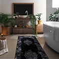 thumbnail image 5 of CAMILSON Machine Washable Rug Distressed Vintage Area Rugs Stain and Water Resistant Traditional Bohemian Indoor Carpet (2x6 2005-Black), 5 of 8