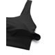 thumbnail image 5 of Sujetador deportivo CRZ YOGA Butterluxe, espalda en U, cuello redondo, acolchado, negro, 5 of 7