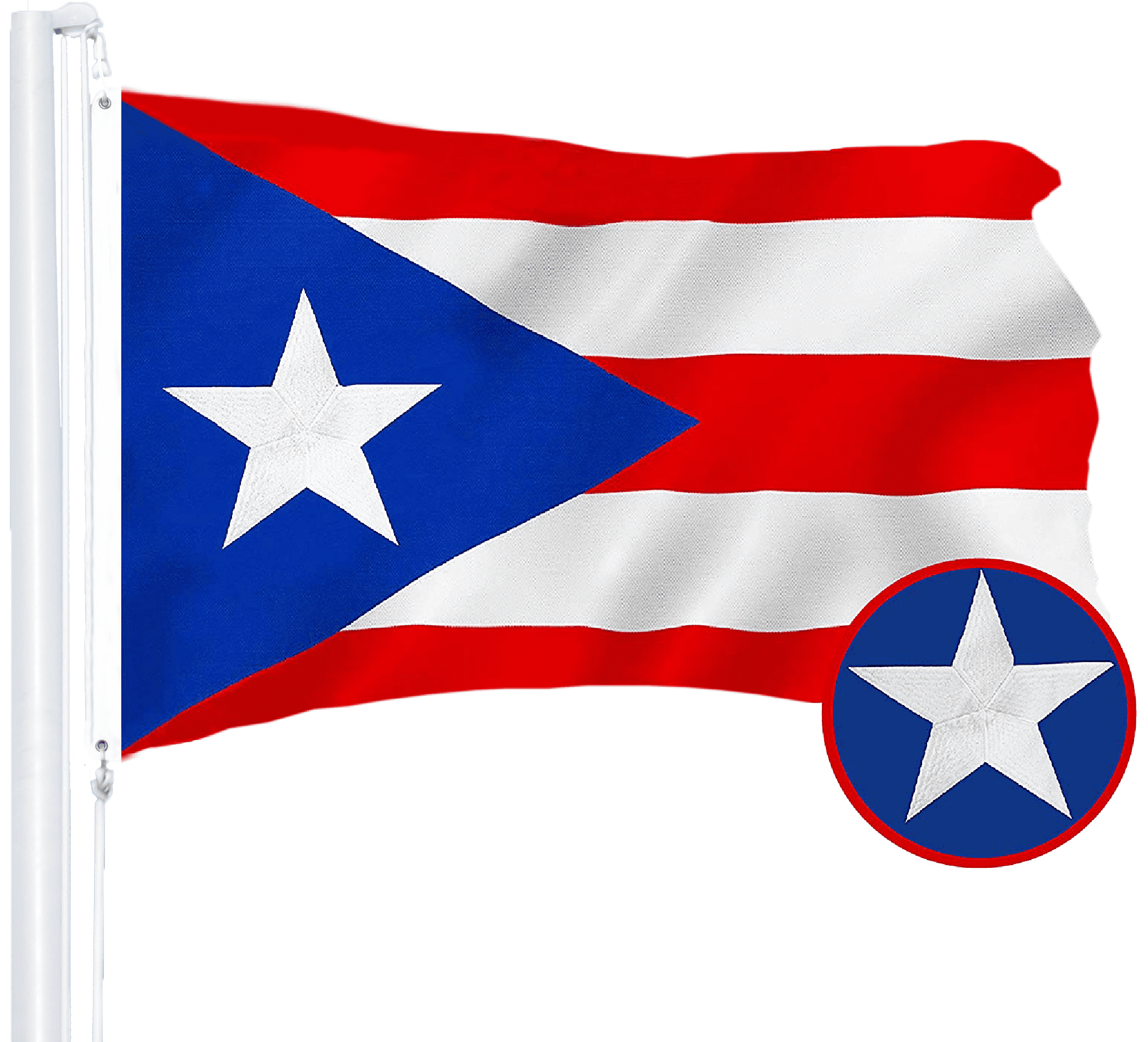 Puerto Rico American Flag Trn47f Garden And House Flag Us 