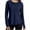 Navy, variant on Feancey Sun Protection Shirts for Women Quick Dry Long Sleeve Summer T-Shirts Lightweight Breathable Athletic Workout Tops Black M