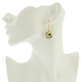thumbnail image 4 of GlassOfVenice Murano Glass Mosaic Millefiori Ball Earrings - Klimt, 4 of 5