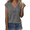1-Dark Gray, variant on Women's Funny Planet Balloon Tee Shirts V Neck Short Sleeve Cute Summer Tops Trendy Casual Loose Shirt Graphic Print Blouse