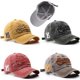 thumbnail image 5 of Circunferencia de la cabeza 56-60 cm, rojo vino, gorra lavada y transpirable de estilo retro para hombres, gorra de béisbol para hombres y mujeres, gorra de algodón puro, gorra de verano ajustable, 5 of 5