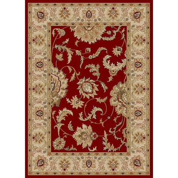 Radici Usa Como Area Rug 1621 Red Italian Bordered 3' 3" x 4' 11" Rectangle