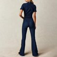 thumbnail image 4 of HBFAGFB Jumpsuit Womens Fashion Slim Street Retro High Waisted Zipper Denim Rompers BU3 Size L, 4 of 4