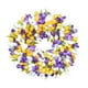 thumbnail image 3 of Corona de festival con variedad de estilos de flores, decoración de puertas, simulación de primavera y verano, decoración de puertas para fiestas, simulación de flores., 3 of 7