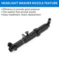 thumbnail image 5 of Unique Bargains Front Driver Side Headlight Washer Nozzle for Mercedes-Benz S350 No.2218601347/A2218601347 1pc, 5 of 7