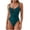 Army Green, variant on LEKWK One Piece Swimsuit Women Tummy Control V Neck U-Wire Cutout High Cut Thong Swimwear Ruched Slimming Bathing Suit Summer Pool Party Vacation Beachwear