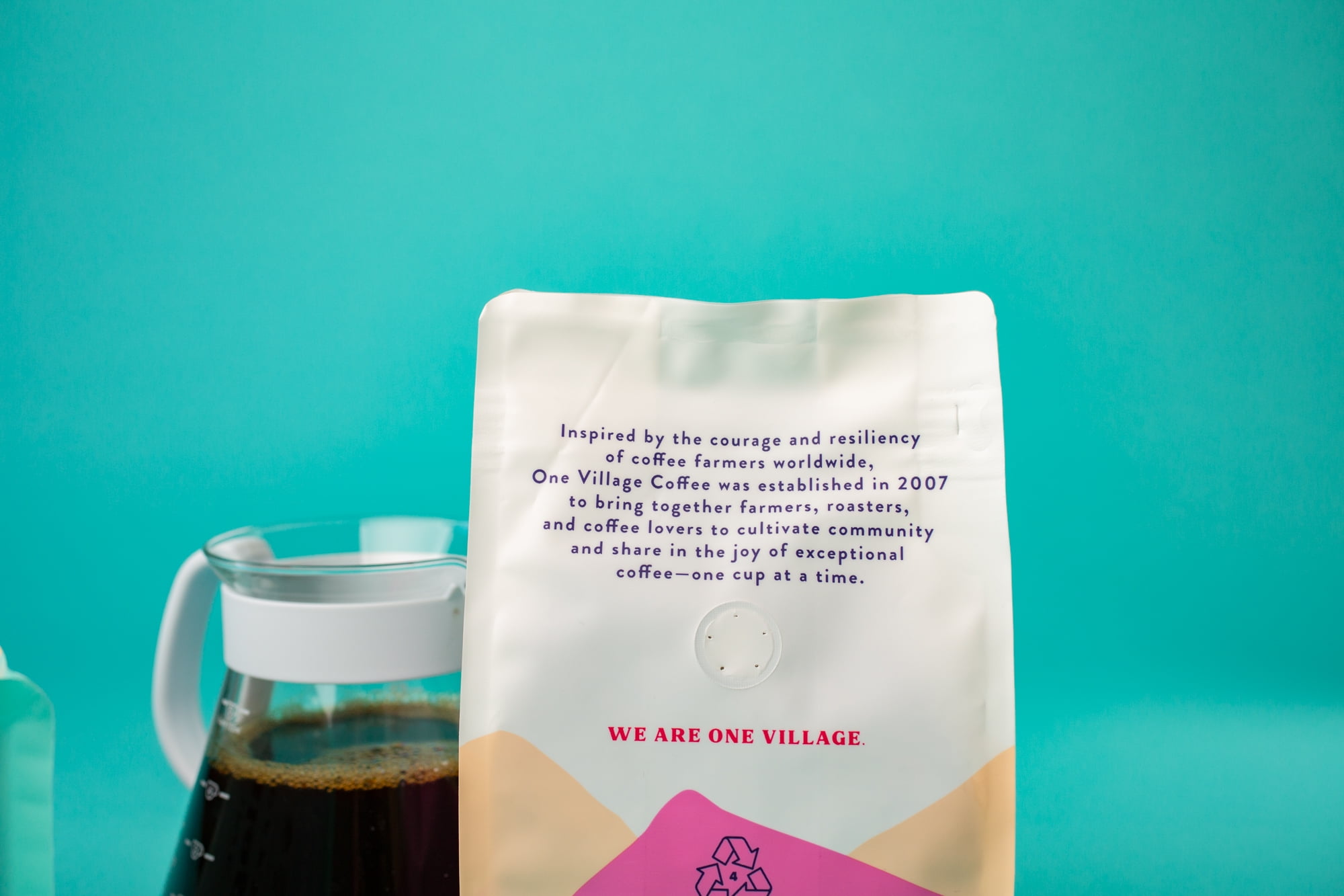 Local One Village Coffee Villager, Light Roast, Whole Bean Coffee, 12oz, Naturally Caffeinated