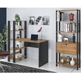 thumbnail image 3 of Escritorio Para Computadora Alameda Mueble De Trabajo Con Estantes MATCH PINO NEGRO, 3 of 9