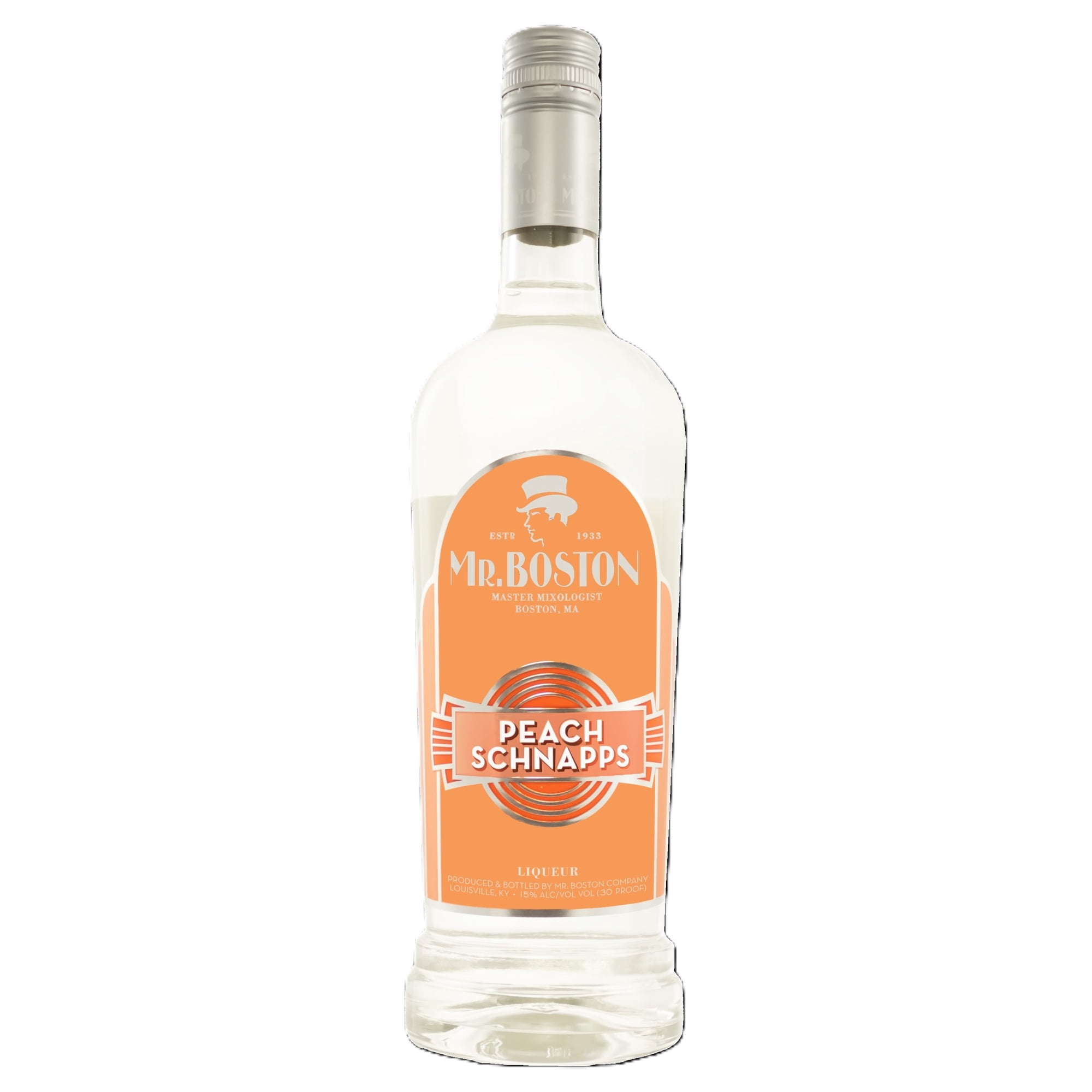 Mr. Boston Peach Schnapps Liqueur, 750ml, 15% Alcohol, Cocktail Mixers