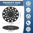 thumbnail image 2 of Juego de 2 Mats de Silicona para Trivet Uxcell, Trivets Redondos de 6.7" para Ollas y Sartenes, Resistentes al Calor y Antideslizantes, 2 of 7