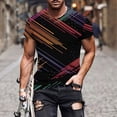 thumbnail image 1 of Qertyioot T-shirt à Manches Courtes Imprimé pour Hommes Col Rond Mode Décontractée Manches Courtes Liquidation, 1 of 5