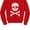 Red, variant on Tstars - Pirate Skull & heart Valentine's Day Toddler/Kids Sweatshirt 4T Blue