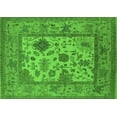 thumbnail image 1 of Ahgly Company Indoor Rectangle Oriental Green Industrial Area Rugs, 2' x 3', 1 of 4