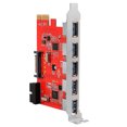 thumbnail image 3 of Gwong Electrónica Convertidor de adaptador de tarjeta PCI E PCI E PCI P Puertos USB 3.0 con conector SATA de 20 pines, 3 of 6