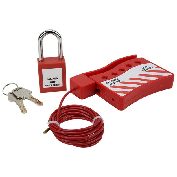 Candado de Cable ANGGREK kit completo de acero inoxidable 2 m para gabinete eléctrico