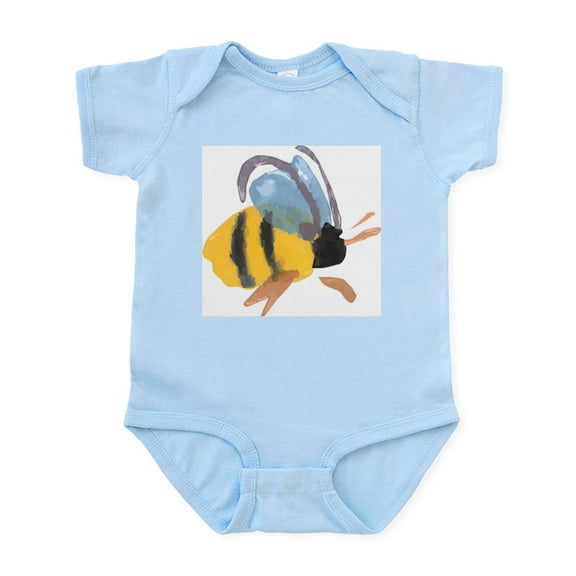 CafePress - Bee Watercolor Infant Bodysuit - Baby Light Bodysuit, Size Newborn - 24 Months