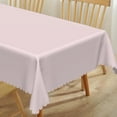 thumbnail image 5 of 60x84inches Light Pink Tablecloth Rectangular Solid Color Table Cloth Waterproof Fabric Table Cover for Kitchen Dining Patio Baby Shower Birthday Wedding Buffet Banquet Party Decorations, 5 of 7