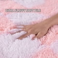 thumbnail image 3 of SARAG Rugs For Living Room Bedroom, 5x7ft White And Pink Checkered Area Rug, Fluffy Soft Washable Carpet, Modern Non-Slip Shag Carpets For Dorm Decor Aesthetic, Nursery, Playroom, 3 of 9
