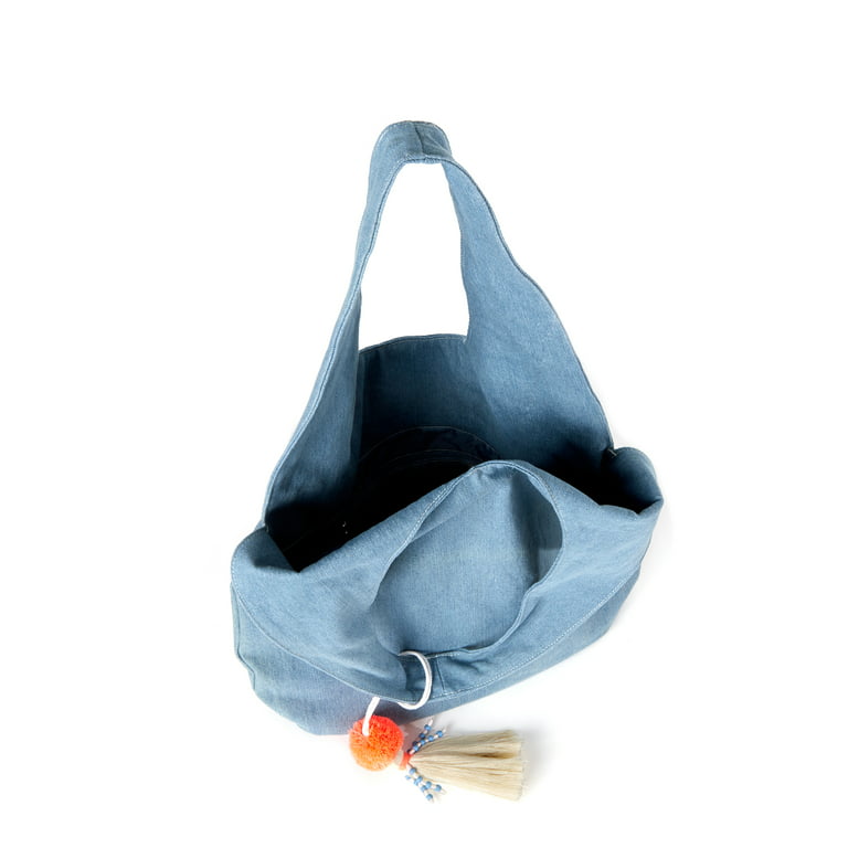 Denim Tote Bag - Denim blue/washed - Ladies