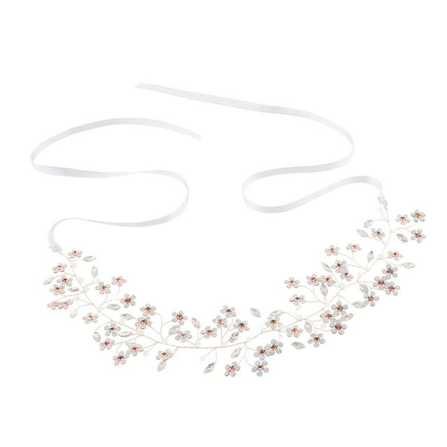 Diadema nupcial de cristal de diamante artificial Sunnimix 36 x 6 cm