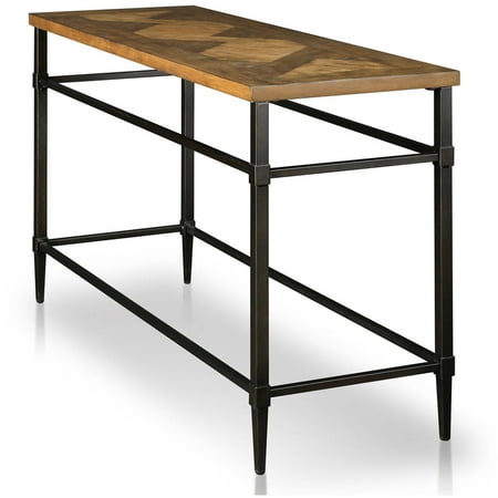 Furniture Of America Rhett Metal Frame Sofa Table Light Furniture Of America Rhett Metal Frame Sofa Table Light Oak
