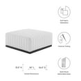 thumbnail image 4 of Conjure Channel Tufted Upholstered Fabric Ottoman-EEI-5501, 4 of 6