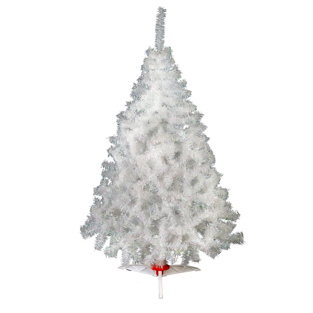 ARBOL DE NAVIDAD MONARCA DE LUJO BLANCO IRIDISC. DE 160 CM NAVIPLASTIC 32750