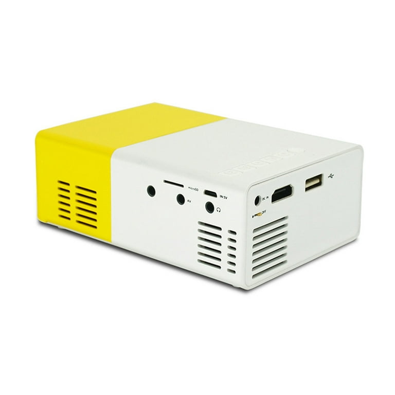 Mini Proyector Micro El Hogar Cine Casa Sala Conferencias Color Yellow  White