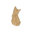 thumbnail image 3 of Décoration de Jardin Statue d'Animal Chaton Orange Inclinable Assis, 3 of 5