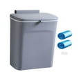 thumbnail image 1 of Kitchen Compost Bin with Lid Multipurpose Waterproof Trash Can Waste Bins under gray, 1 of 8