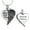 Black, variant on Always in My Heart - Angel Wing Heart Cremation Jewelry for Ashes Ash Holder Urn Necklace Lockets for Human Ashes Pet Ashes