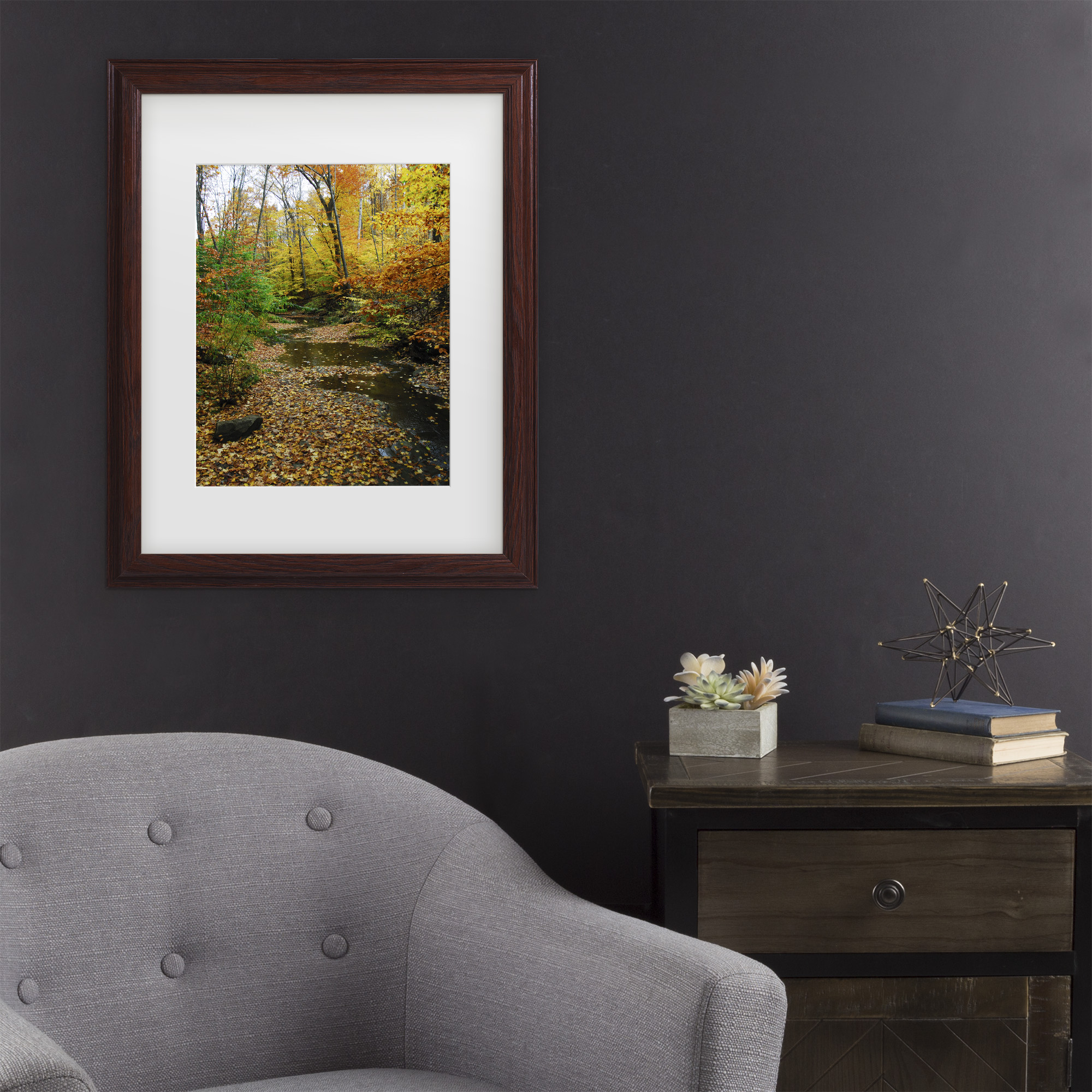 Trademark Fine Art 'Autumn Stream' Canvas Art by Kurt Shaffer