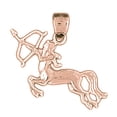 thumbnail image 1 of 14K Rose Gold Zodiac - Sagittarius Pendant - 24 mm, 1 of 3
