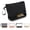 02-nylon black, variant on General Clear Makeup Bag, Green TSA Approved Toiletry Bag with Brushes Compartment Small Travel Make up Bags for Women